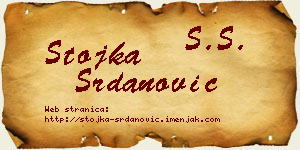 Stojka Srdanović vizit kartica